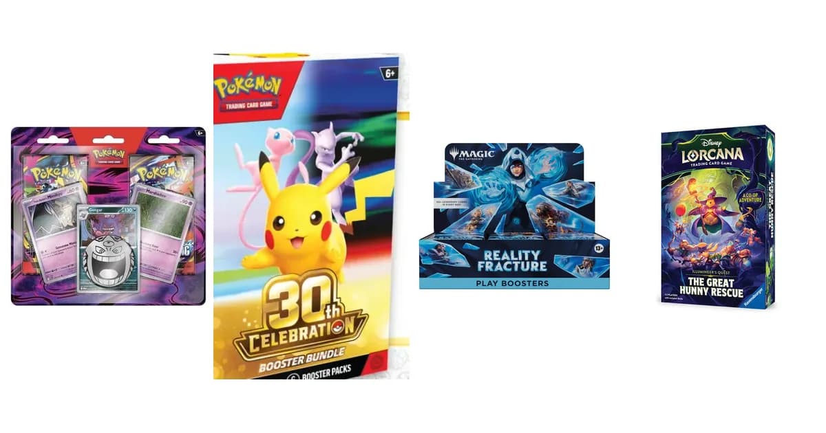 Products releasing October 2, 2026: Pokémon Enhanced 2-Pack Blister, 30th Celebration Booster Bundle, Magic Reality Fracture and Lorcana The Great Hunny Rescue