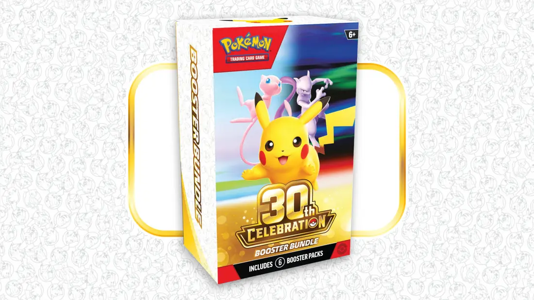 Pokémon TCG 30th Celebration Booster Bundle with six booster packs