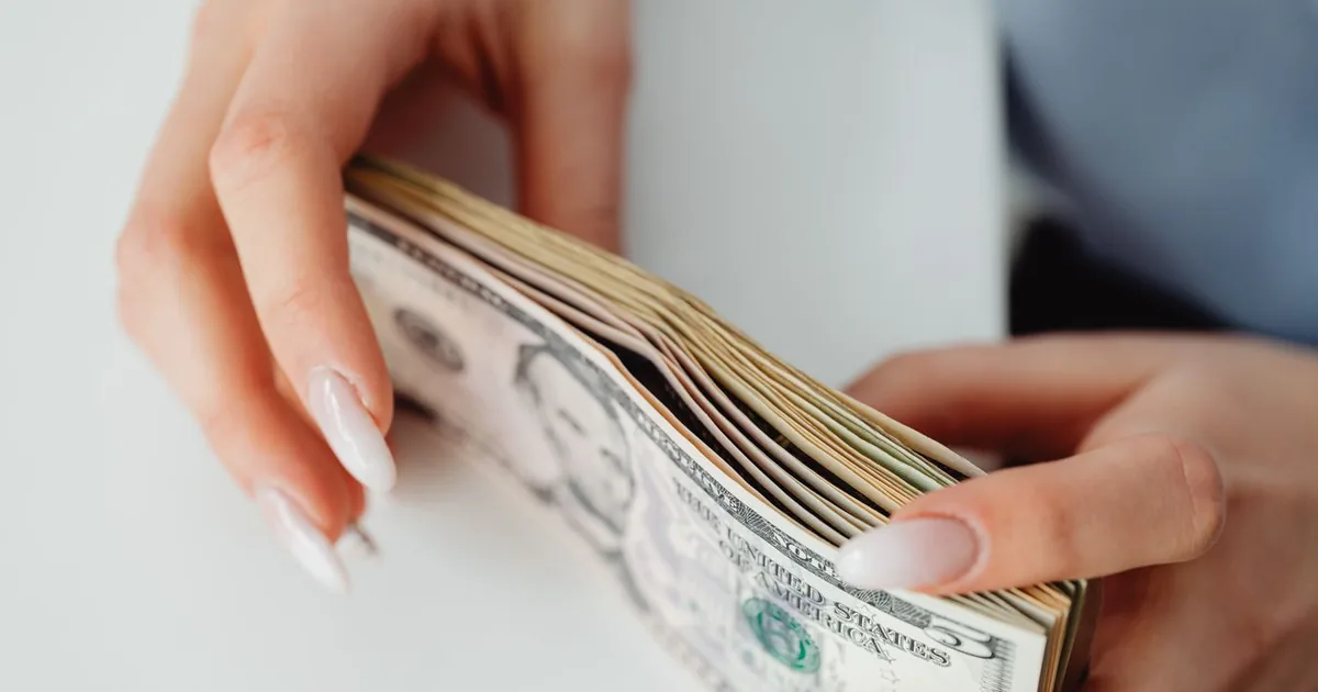 Cash from selling a trading card collection