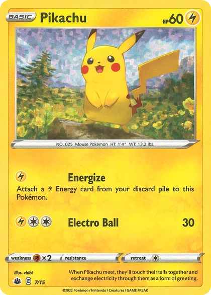 Pikachu card from McDonald's Collection 2022