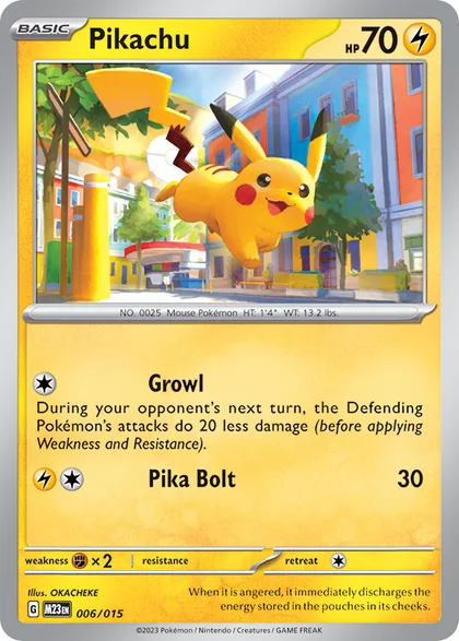 Pikachu card from McDonald's Collection 2023