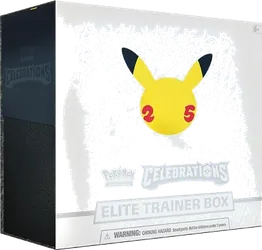 Pokémon TCG Celebrations Elite Trainer Box from the 25th anniversary in 2021